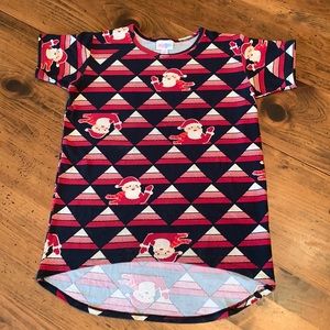 LuLaRoe Santa Shirt Sz 8